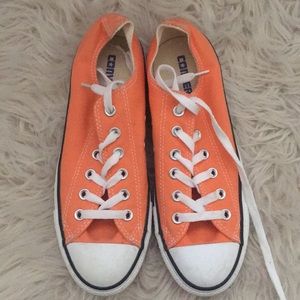 Light orange converse, worn once.